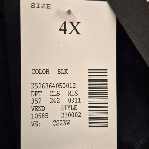 Added Dimensions for Catherines Black Floral Jacquard Skirt 4X Flowy NWT - Picture 6 of 8